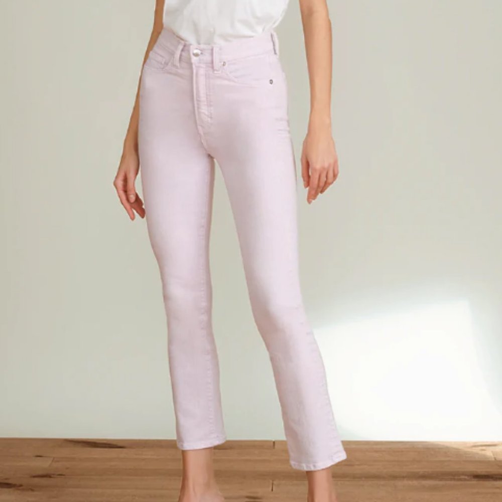 NWT Veronica Beard Carly High Rise Kick Flare Jean Lavendar